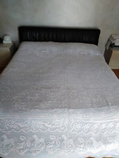 Hand Embroidered Dog Bedspread