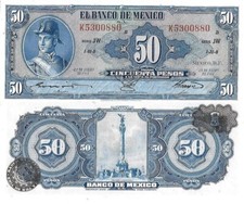 MESSICO 1961 50 pesos Pick 49m
