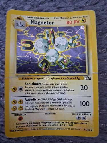 Carta pokemon magneton 62 - carta,