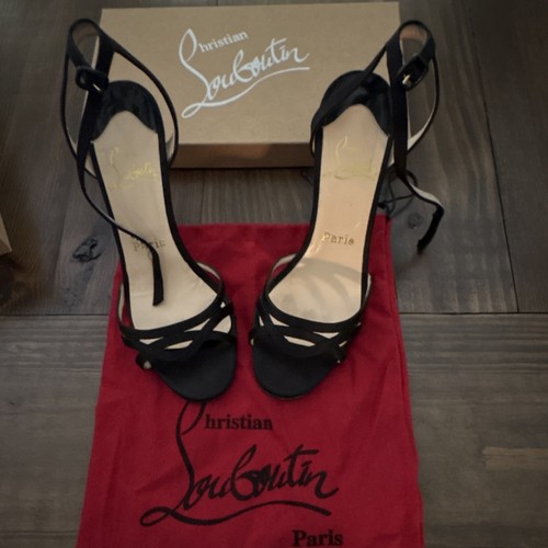 Christian louboutin nero raso - christian,