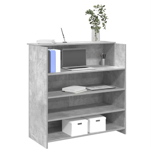 Scrivania reception grigio