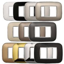 PLACCA  AXOLUTE COMPATIBILE BTICINO IN PLASTICA BOMBATA  3 4 6 MODULI