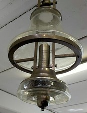Lampadario  anni 30-40 ottone