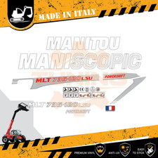Decalcomania Adesivi Mezzi da Lavoro Manitou MLT735 -120 LSU PS Serie 4-E3