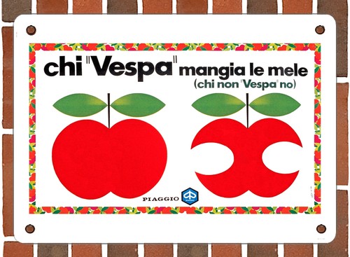 Insegna metallo piaggio - insegna,