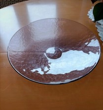 piatto centrotavola in vetro