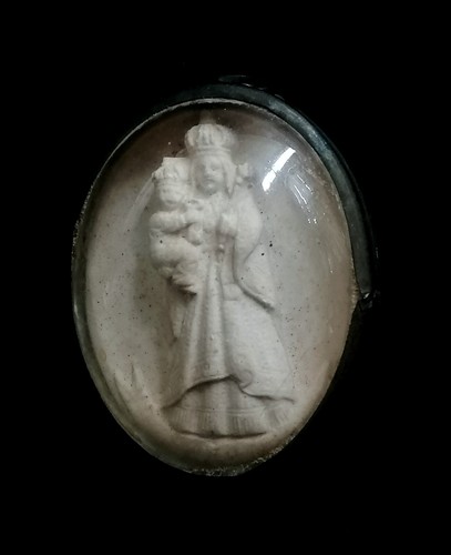 Antico medaglione con - con, scultura