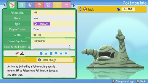 Shiny muk 6ivs pokemon bdsp - muk,