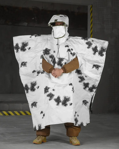 Poncho bianco antitermico