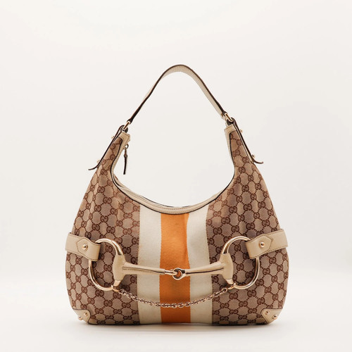 Sac gucci hobo horsebit toile - hobo,