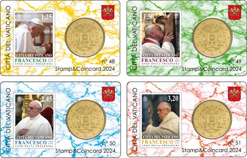 Stamp coincard 50 centesimi - &,