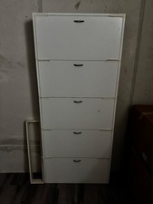 Scarpiera salvaspazio bianca slim