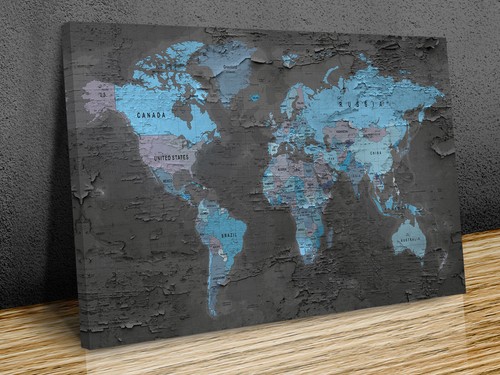 Mappa del mondo alta