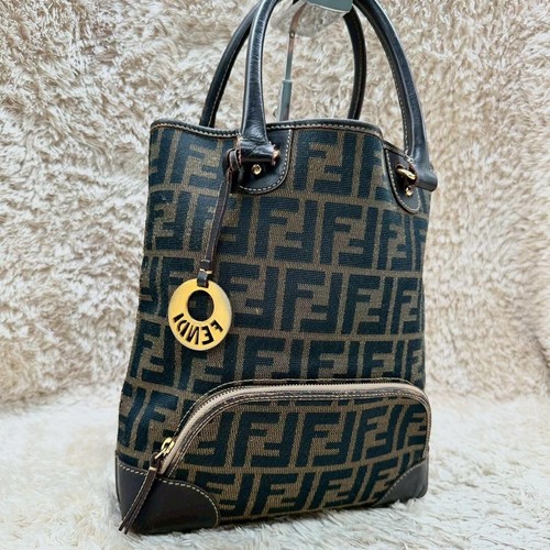 Fendi borsa tote charm - borsa, zucca