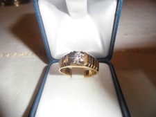 Anello in oro giallo e bianco con brillante - SI ACCETTANO PROPOSTE