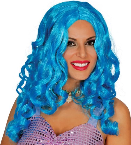 The mermaid wig turchese blu - the,