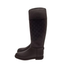 Stivali Gucci tacco GG gomma