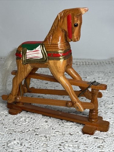 Vtg hand carved painted wooden - vtg,