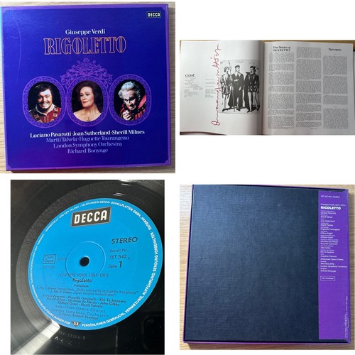 Decca set 542 verdi rigoletto - decca,