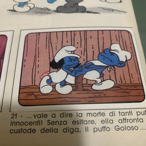 Figurina puffi album - figurina,