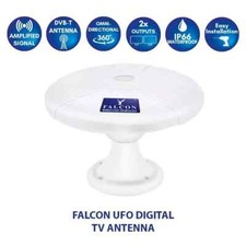 Falcon Antenna TV digitale omnidirezionale montaggio tetto UFO camper e caravan