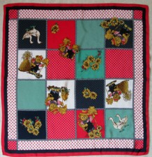 -Superbe Foulard LOREDANO soie