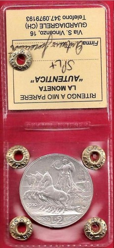Italia lire 1910 quadrica - lire,
