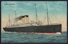 Cartolina nave passeggeri RMS