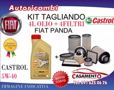 KIT TAGLIANDO FIAT PANDA 1.3 MTJ 70KW - 4 FILTRI + 4L OLIO CASTROL 5W40