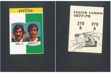 Figurina Calcio Lampo 1977-78 N.279 a-b Reali - Boscolo (Avellino) Nuova! ▓