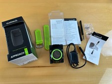 Garmin Approach S2 Orologio GPS Golf con Cinturini Extra Nero/Verde Nuovo Scatola Aperta