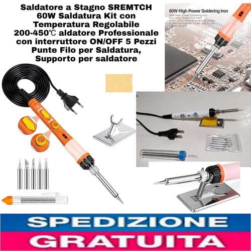 Kit saldatore stagno 60w - saldatore,