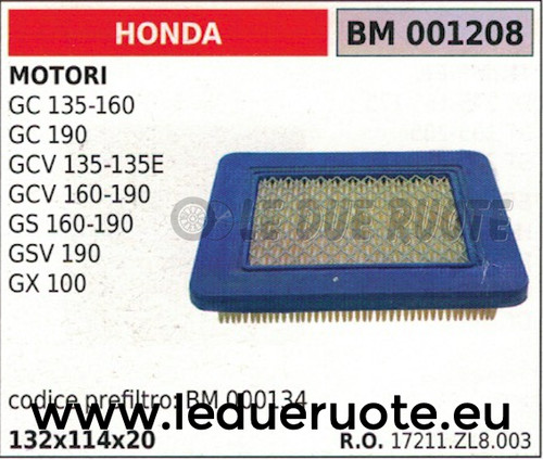 17211zl8003 filtro aria - 17211zl8003,