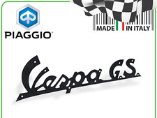 TARGHETTA NERA VESPA GS SCUDO