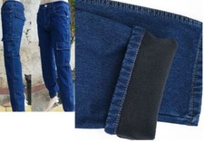 Pantalone Jeans Imbottito Termico Caldo Con Tasconi Tg.46/60