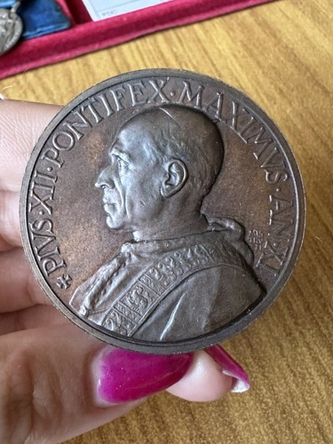 Medaglia papale papa pio xii - medaglia,