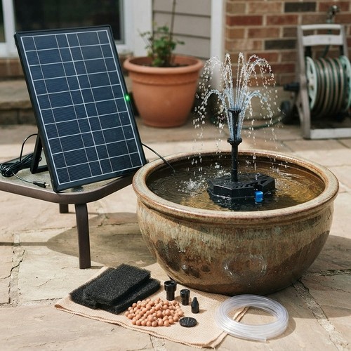 Pompa acqua solare 300l con - pompa,