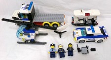 LEGO City Veicolo Lot Polizia Camion E Elicottero Auto Costruzioni Incomplete