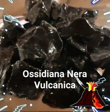 Ossidiana nera Grezza XL Cristallo quarzo chakra meditazione pietra lavica NERO