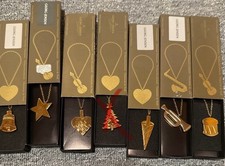 Prezzo per 1 rimorchio! GEORG JENSEN CHRISTMAS ornamento su catena anni 90/2000