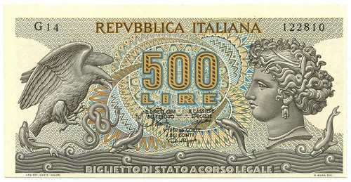 500 lire errore stampa - lire,