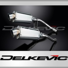 KIT SCARICO SILENZIATORE OVALE INOX 225mm SUZUKI GW250 INAZUMA 2012-2018