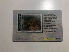 2011 Tessera Filatelica Plastic Card - Fatti D'Arme Battaglia di Solferino 1859