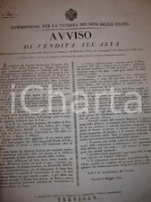 1840 ESTE (PD) Asta terreni a CINTO EUGANEO e LOZZO ATESTINO Manifesto 42 x 56
