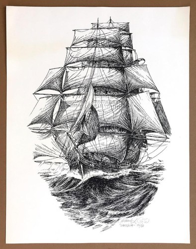 Clipper ship lightning - ship,