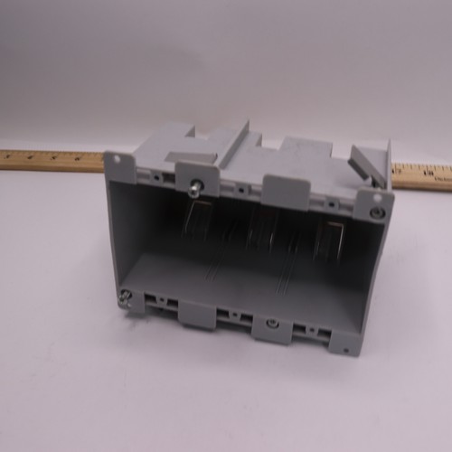 Scatola uscita pvc grigio 3 - uscita,