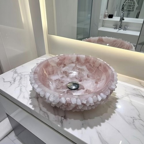 Lavandino con vaso quarzo - con,