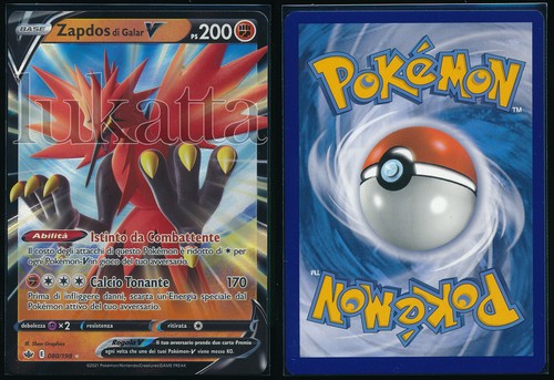 Carta pokémon zapdos galar - carta,