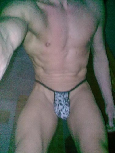 Tanga uomo leopardato perizoma