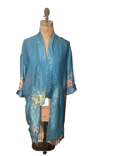 Zara floral blue - zara, kimono